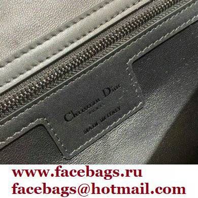 Dior Small Diorcamp Bag in Macrocannage Calfskin Black 2022