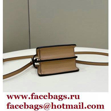Fendi padded nappa leather Peekaboo ISeeU Micro Bag Apricot 2022 - Click Image to Close