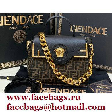 Fendi x Versace Fendace La Medusa Medium Handbag Printed FF Fabric 2022