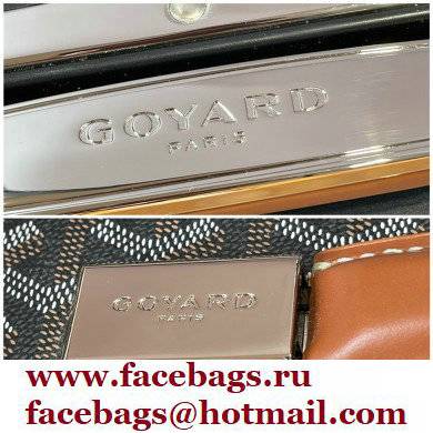 Goyard Carry-on Trolley Travel Luggage Bag 20 inch Brown/Silver