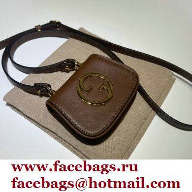 Gucci Blondie card case wallet 698635 leather Coffee 2022 - Click Image to Close