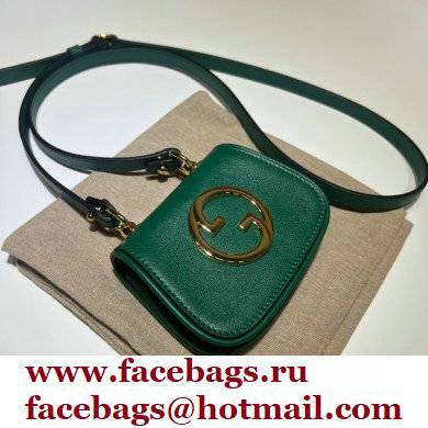 Gucci Blondie card case wallet 698635 leather Green 2022 - Click Image to Close