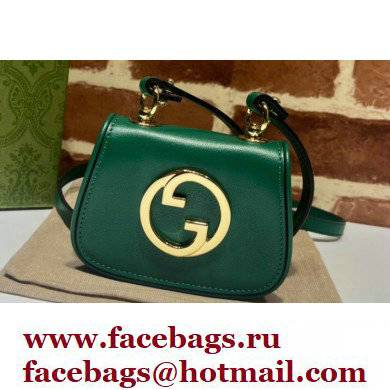 Gucci Blondie card case wallet 698635 leather Green 2022 - Click Image to Close