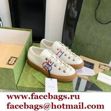 Gucci Cotton Canvas Interlocking G Low-top sneakers White 2022