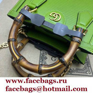 Gucci Diana lizard mini Top Handle bag 675800 Grass Green 2022