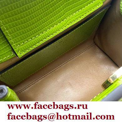 Gucci Diana lizard mini Top Handle bag 675800 Grass Green 2022