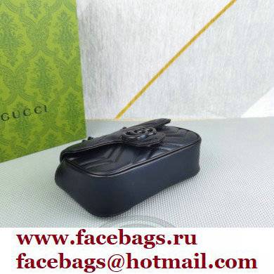 Gucci GG Marmont belt bag 699757 Resin Black 2022