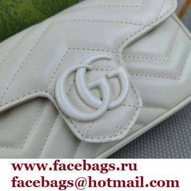 Gucci GG Marmont belt bag 699757 Resin White 2022