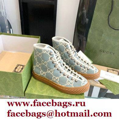 Gucci GG canvas high-top sneakers Light Blue 2022