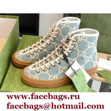 Gucci GG canvas high-top sneakers Light Blue 2022