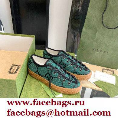 Gucci Maxi GG canvas Low-top sneakers Green 2022