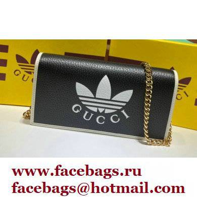 Gucci x Adidas 1955 Horsebit Wallet with Chain Bag 621892 leather Black 2022