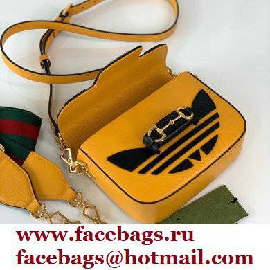 Gucci x Adidas Horsebit 1955 mini Shoulder bag 658574 Yellow 2022