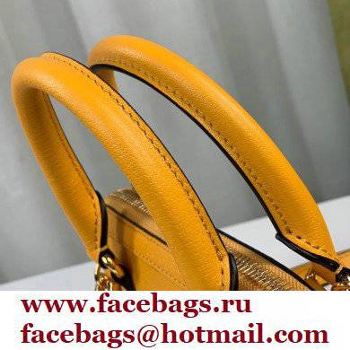 Gucci x Adidas Horsebit 1955 mini Top Handle bag 677212 Yellow 2022