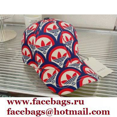 Gucci x Adidas Trefoil print baseball hat 2022 - Click Image to Close