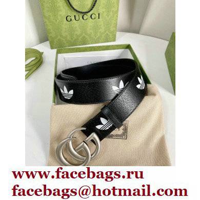 Gucci x Adidas Width 4cm GG Marmont belt Black/Silver 2022 - Click Image to Close