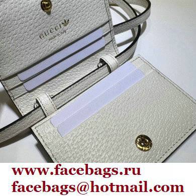 Gucci x Adidas card case with Horsebit Bag 702248 leather White 2022
