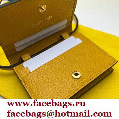 Gucci x Adidas card case with Horsebit Bag 702248 leather Yellow 2022