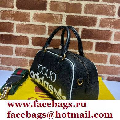 Gucci x Adidas mini duffle bag 702397 leather Black 2022 - Click Image to Close