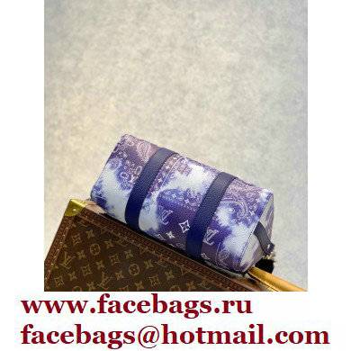 Louis Vuitton City Keepall Bag M20555 Blue Monogram Bandana Print