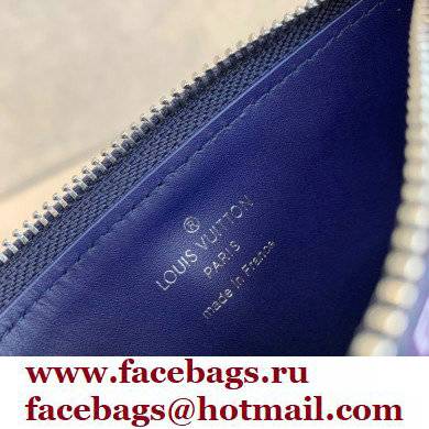 Louis Vuitton Coin Card Holder M81432 Blue Monogram Bandana Print
