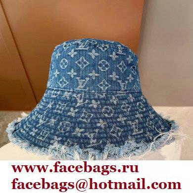 Louis Vuitton LV Denim Bob Bucket Hat 01 2022 - Click Image to Close