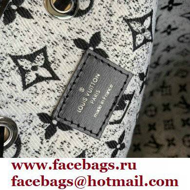Louis Vuitton Petit Noe Bucket Bag Denim Black