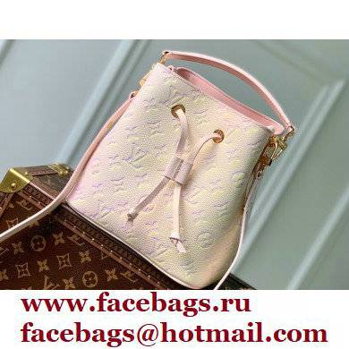 Louis Vuitton Sprayed and embossed grained cowhide leather Neonoe BB Bag M46174 Light Pink