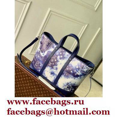 Louis Vuitton Tote Journey Bag M20553 Blue Monogram Bandana Print