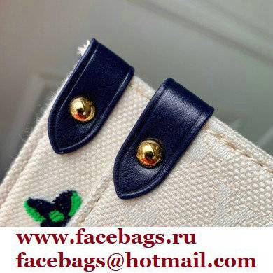 Louis Vuitton jacquard Fabric OnTheGo GM Tote Bag M20815 Blue