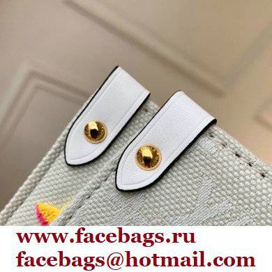 Louis Vuitton jacquard Fabric OnTheGo GM Tote Bag M20815 Yellow