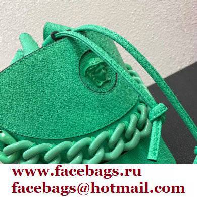 Versace La Medusa Chain Bucket Bag Green