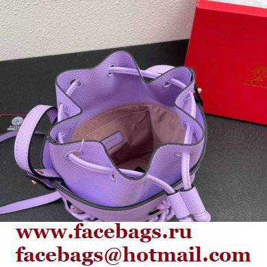 Versace La Medusa Chain Bucket Bag Lilac