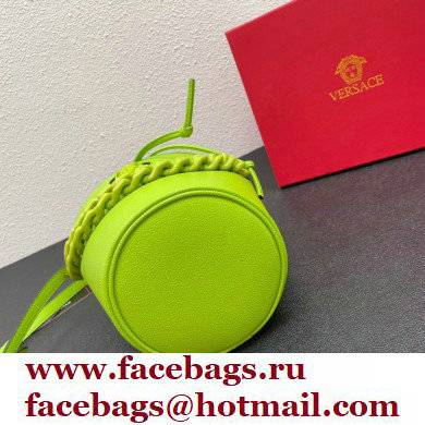 Versace La Medusa Chain Bucket Bag Lime Green - Click Image to Close