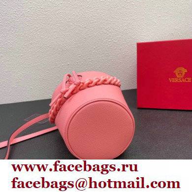Versace La Medusa Chain Bucket Bag Pink