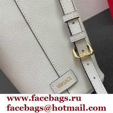 Versace La Medusa Chain Bucket Bag White - Click Image to Close