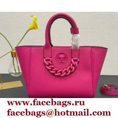Versace La Medusa Chain Tote Bag Fuchsia - Click Image to Close
