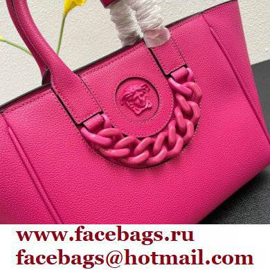 Versace La Medusa Chain Tote Bag Fuchsia - Click Image to Close