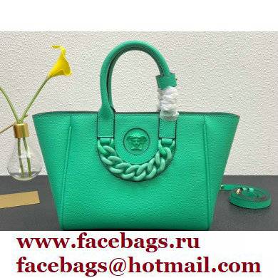Versace La Medusa Chain Tote Bag Green - Click Image to Close