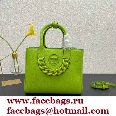 Versace La Medusa Chain Tote Bag Lime Green - Click Image to Close