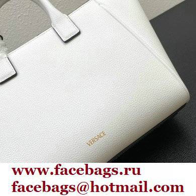 Versace La Medusa Chain Tote Bag White - Click Image to Close