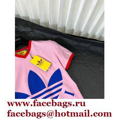adidas x Gucci cropped T-shirt pink - Click Image to Close