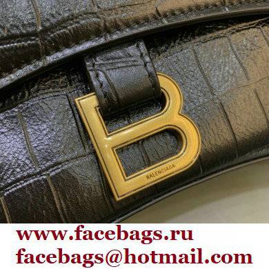 balenciaga downtown XS shoulder bag with chain black - Click Image to Close