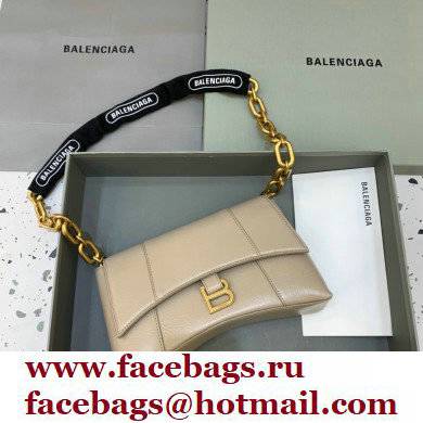 balenciaga downtown XS shoulder bag with chain gray