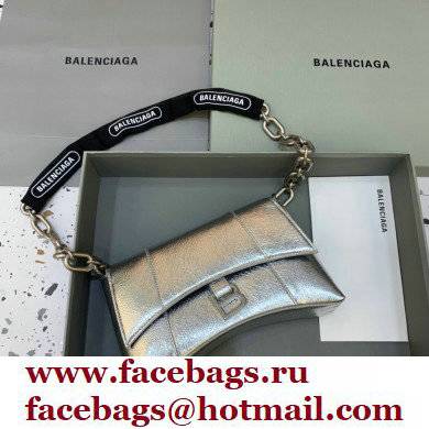 balenciaga downtown XS shoulder bag with chain silver - Click Image to Close