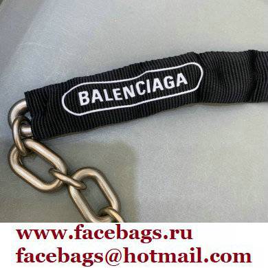 balenciaga pink calfskin downtown small shoulder bag with chain - Click Image to Close