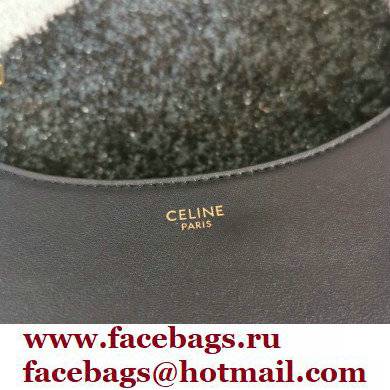 celine Medium Ava Strap Bag in Smooth Calfskin Black