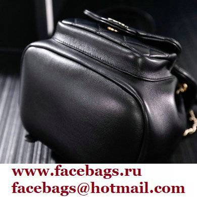 chanel mini sheepskin duma backpack BLACK AS2908