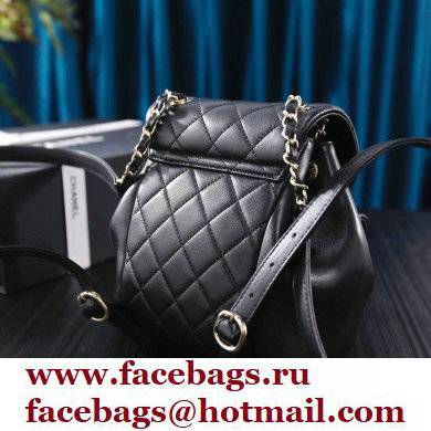 chanel mini sheepskin duma backpack BLACK AS2908 - Click Image to Close