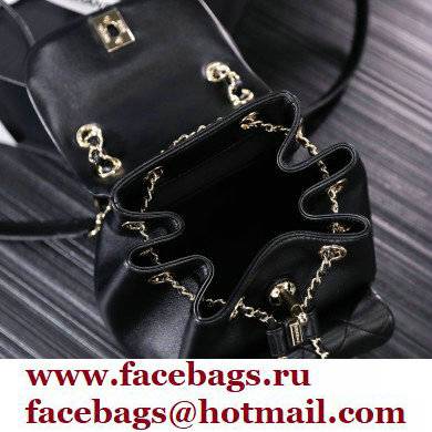 chanel mini sheepskin duma backpack BLACK AS2908 - Click Image to Close